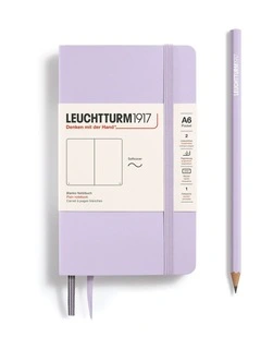 Notebook Softcover Pocket (A6), Plain, 187 pages, Lilac