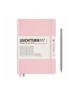 Notebook Medium (A5) Ruled, Hardcover, 251 Numbered Pages, Muted Colours - Powder