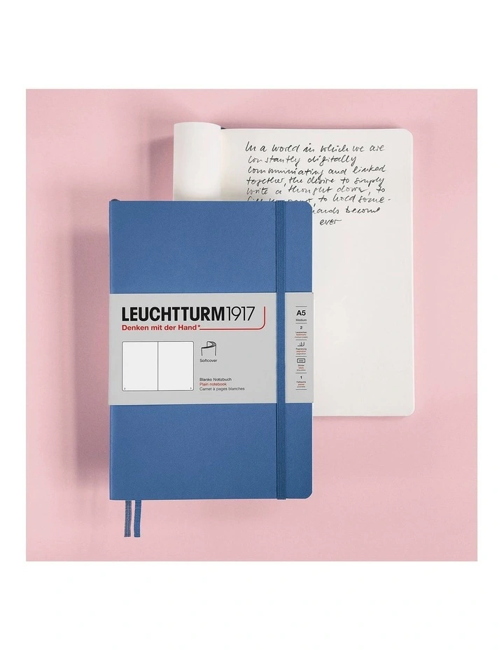 Notebook Medium (A5) Ruled, Softcover, 123 Numbered Pages, Muted Colours - Sage image 4