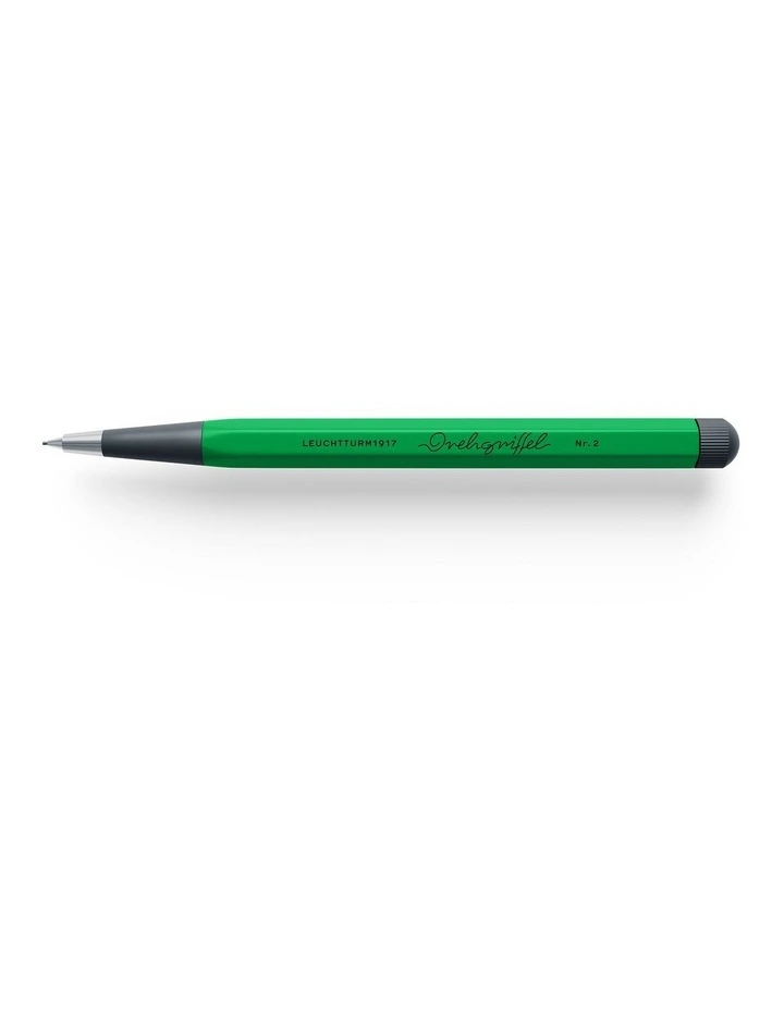 Drehgriffel No.2, Twist Pencil, HB Graphite (0.7mm), Aluminium Barrel in Spring Leaf image 1
