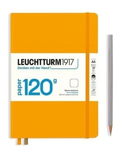 Notebook Medium (A5), EDITION 120, Hardcover 203 pages Rising Sun, plain