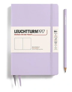 Notebook Paperback (B6 ), Hardcover, 219 numbered pages, Lilac, Plain