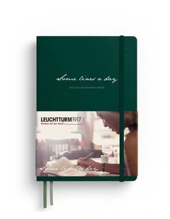 Some Lines A Day, 5 Year Journal, Medium A5, 365 pages, Forest Green