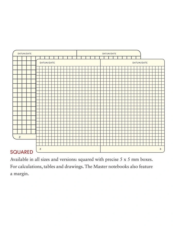 Notebook Pocket (A6) Hardcover, 185 Numbered Pages, Squared, Royal Blue image 2