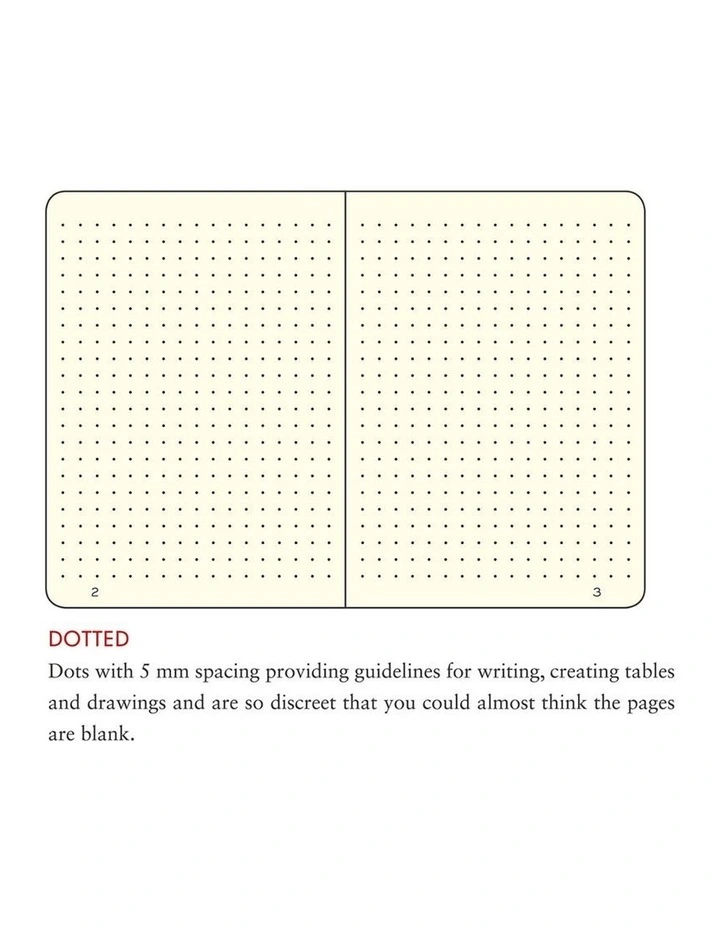 Notebook Pocket (A6) Softcover, 121 Numbered Pages, Dotted, Black image 2