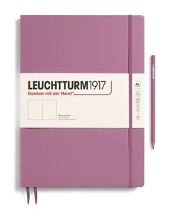 Notebook Master Slim (A4 ) Hardcover, 123 Numbered pages, Plain, Dusty Rose