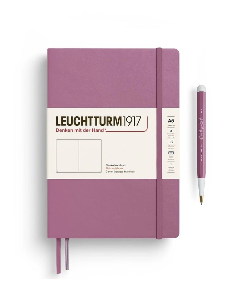 Notebook HC Medium (A5), 251 p, Plain, Dusty Rose image 2