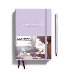 Some Lines A Day, 5 Year Memory Book Medium (A5), Lilac