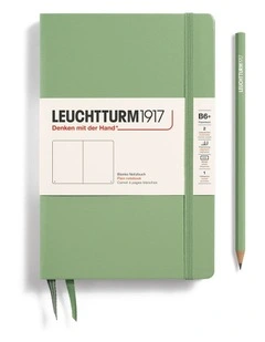 Notebook HC Paperback (B6 ), Hardcover, 219 pages, Plain, Sage