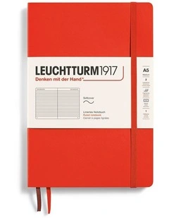 Notebook Softcover Medium (A5), 123 Pages, Ruled Lobster