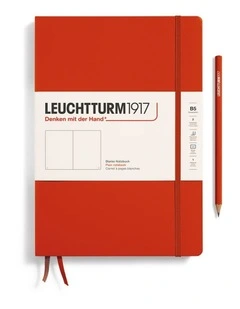 Notebook Hardcover Composition (B5), Plain, 219 pages, Fox Red