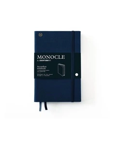 Monocle Wallet B6 , Hardcover, 192 numbered pages, Navy, Dotted