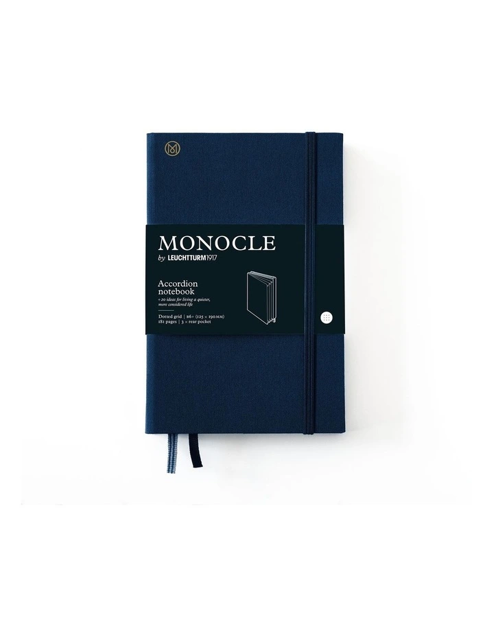 Monocle Wallet B6 , Hardcover, 192 numbered pages, Navy, Dotted image 1