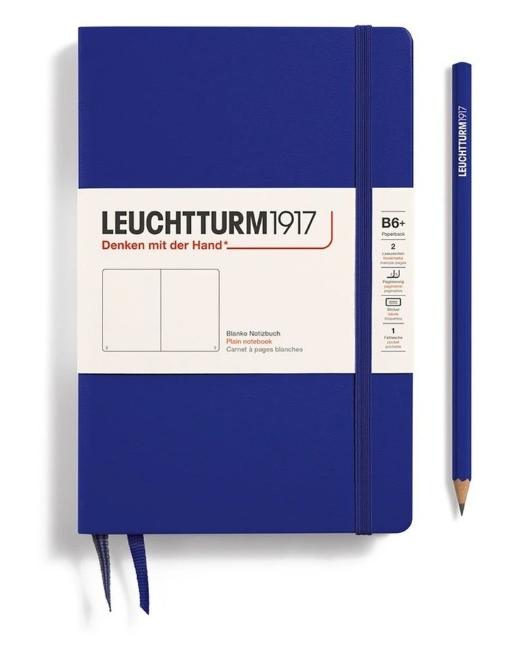 Notebook Paperback (B6 ), Hardcover, 219 numbered pages, Ink, Plain image 1