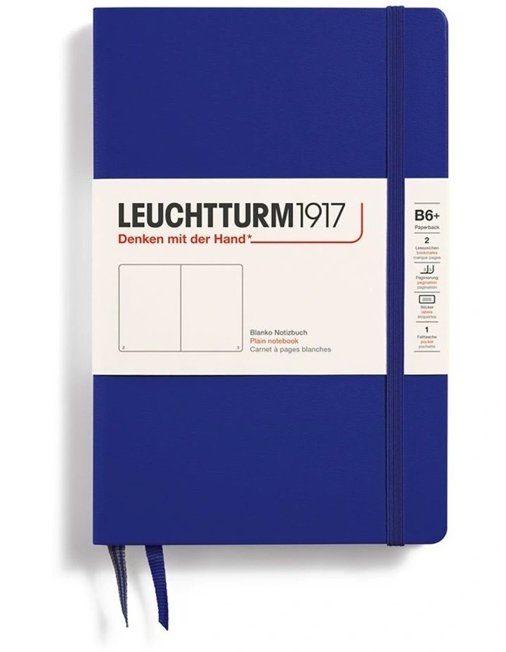 Notebook Paperback (B6 ), Hardcover, 219 numbered pages, Ink, Plain image 2