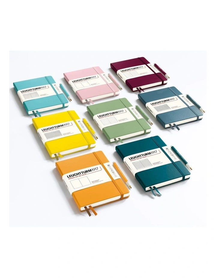 Notebook Hardcover Medium (A5), 251 pages, Squared, Mint Green image 5