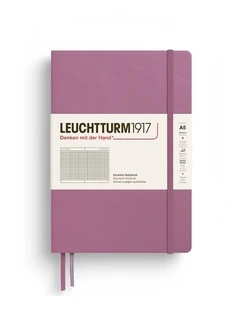 Notebook HC Medium (A5), 251 p, Squared, Dusty Rose