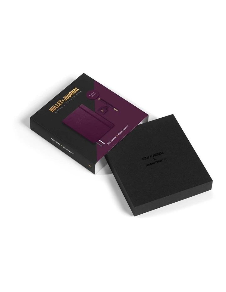 Bullet Journal Purple26 Collectors Set - 1x Bullet Journal A5, 1x Twist Pen, 1x Pen Loop image 2