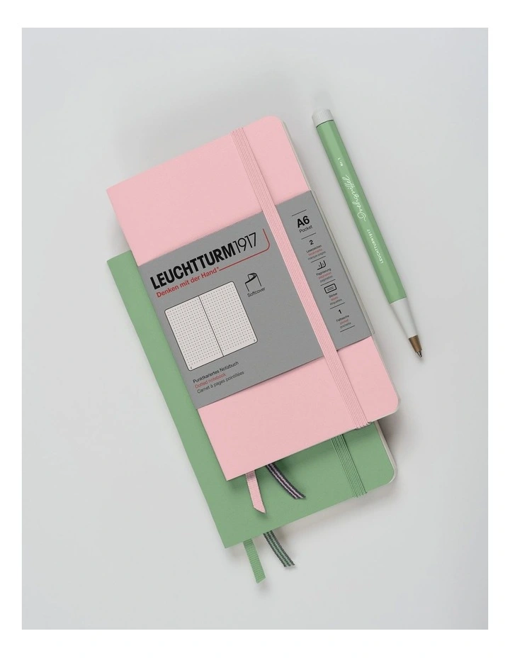 Notebook Softcover Pocket (A6), 123 pages, Ruled, Sage image 2