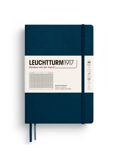 Notebook HC Medium (A5), 251 p, Squared, Deep Sea