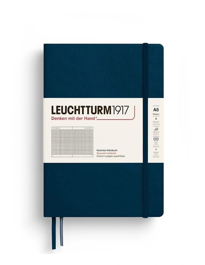 Notebook HC Medium (A5), 251 p, Squared, Deep Sea image 1