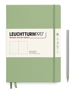 Notebook Hardcover composition (B5), 219 Numbered pages, Plain, Sage