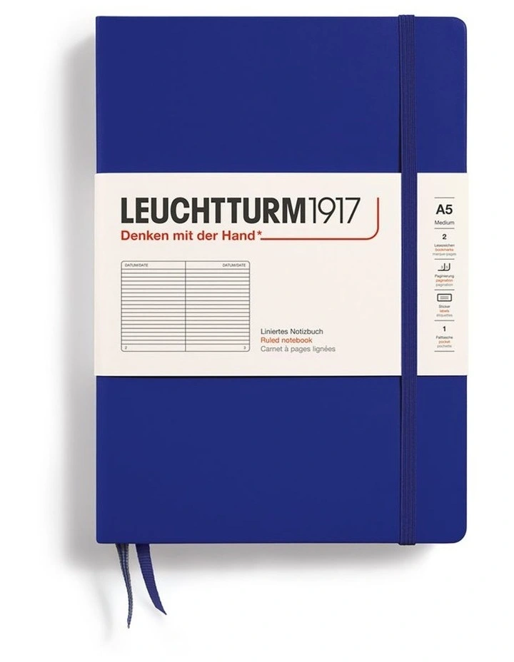 Notebook Hardcover Medium (A5), 251 Pages, Ruled Ink image 1