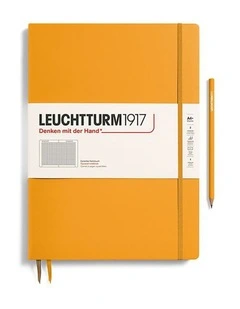 Notebook Hardcover Master Slim (A4 ), 123 pages, Squared, Rising Sun