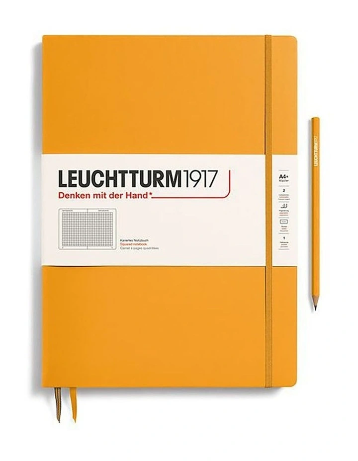 Notebook Hardcover Master Slim (A4 ), 123 pages, Squared, Rising Sun image 1