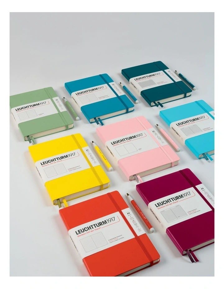 Notebook Hardcover Medium (A5), 251 pages, Squared, Rising Sun image 2