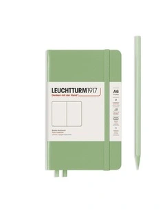 Notebook Hardcover Pocket (A6), 187 pages, Plain, Sage
