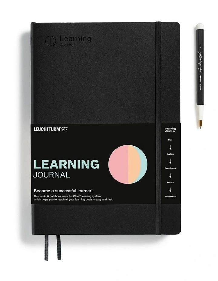 Learning Journal Composition (B5), Flexcover, Black image 1