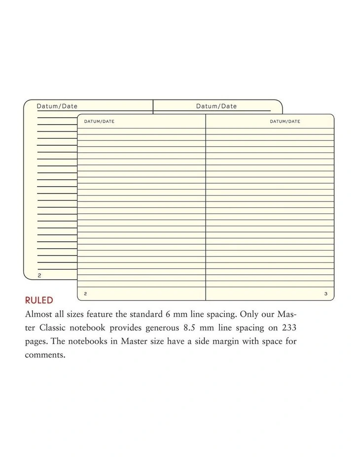 Notebook Composition (B5) Ruled, Softcover, 121 Numbered Pages, Navy image 2
