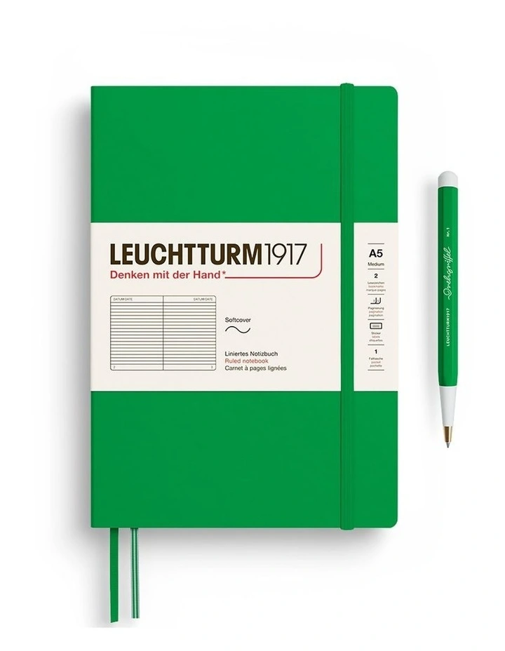 Notebook SC Medium (A5), 123 p, Ruled, Spring Leaf image 2