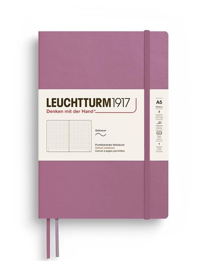 Notebook SC Medium (A5), 123 p, Dotted, Dusty Rose image 1
