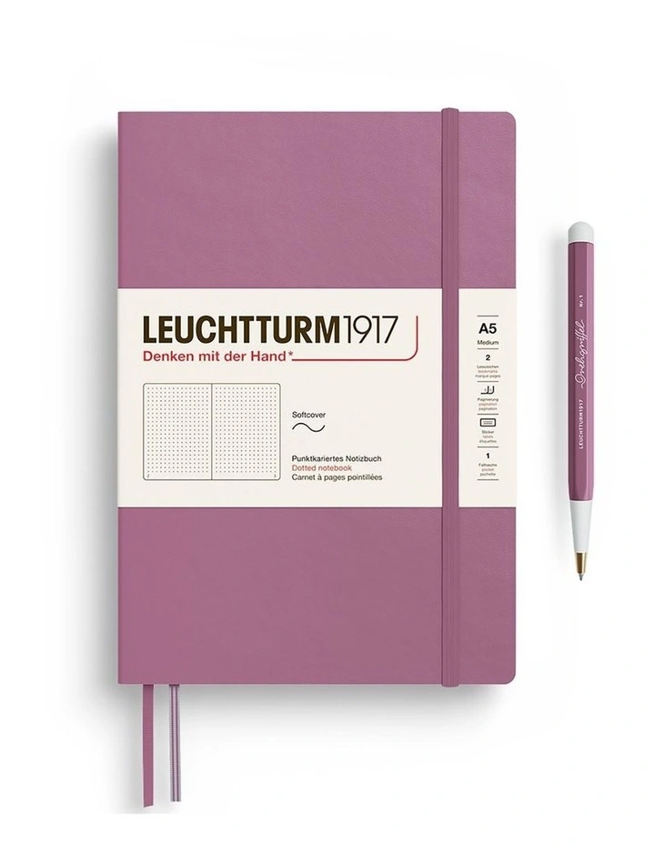Notebook SC Medium (A5), 123 p, Dotted, Dusty Rose image 2