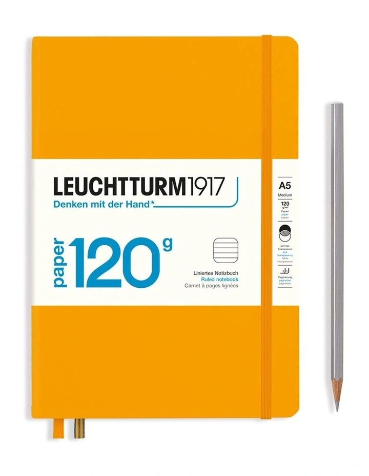 Notebook Medium (A5), EDITION 120, Hardcover 203 pages Rising Sun, Ruled image 1