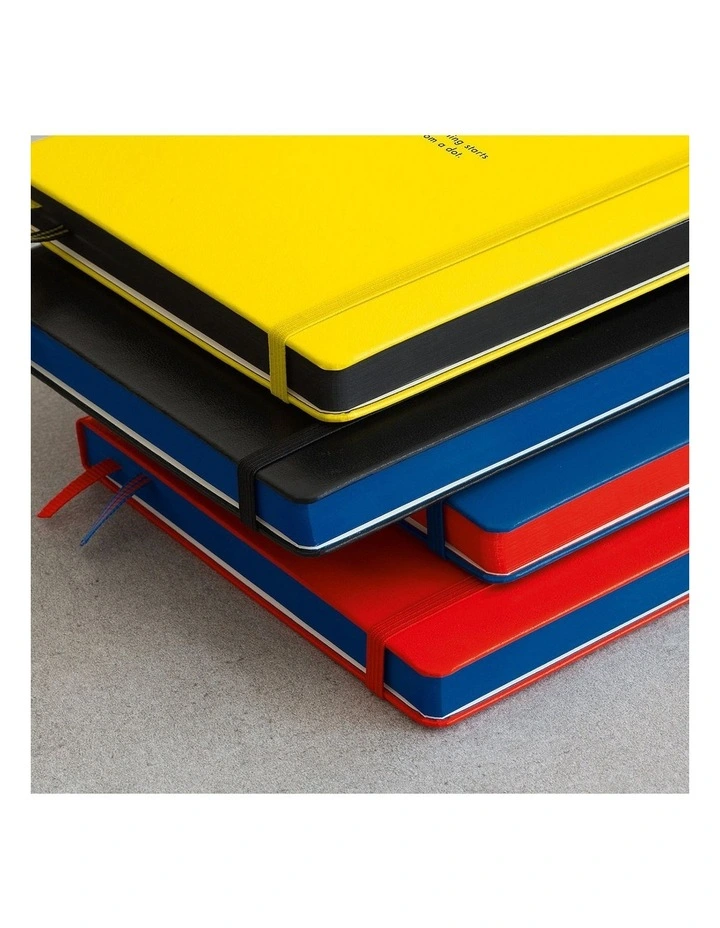 Notebook Medium (A5), Hardcover, 251 Numbered Pages, Dotted, Bauhaus Red image 3