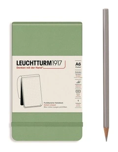 Reporter Notepad Pocket, Sage, Dotted