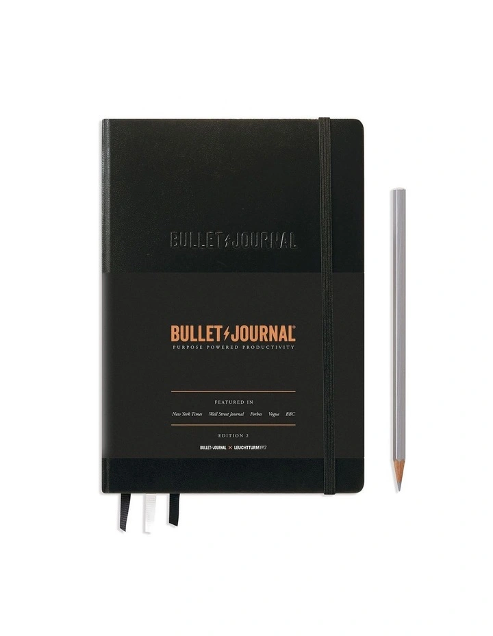 Bullet Journal Edition 2 Medium (A5), 120g/m paper, 206 p, Black image 1