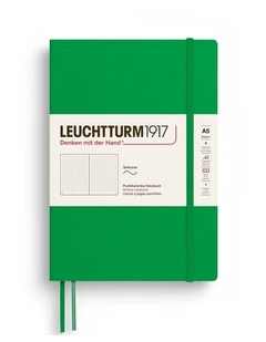 Notebook SC Medium (A5), 123 p, Dotted, Spring Leaf