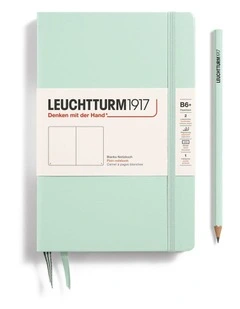 Notebook Hardcover Paperback (B6 ), Plain, 219 pages, Mint Green
