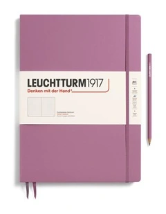 Notebook Master Slim (A4 ) Hardcover, 123 Numbered pages, dotted, Dusty Rose
