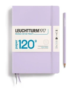 Notebook Hardcover Medium (A5), 120g Edition, Dotted, 203 pages, Lilac