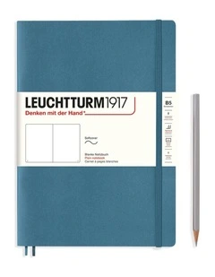 Notebook Composition (B5) Plain, Softcover, 123 Numbered pages, Stone Blue