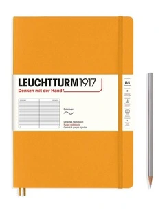 Notebook Composition (B5) Ruled, Softcover, 123 Numbered pages, Rising Sun