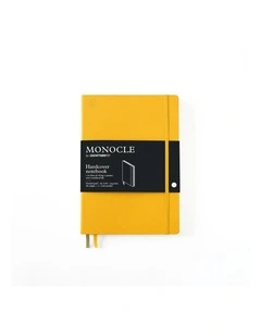 Notebook B5 Monocle, hardcover, 192 numbered pages, Yellow, Dotted