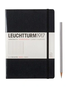 Address Book Medium (A5), Hardcover, Black