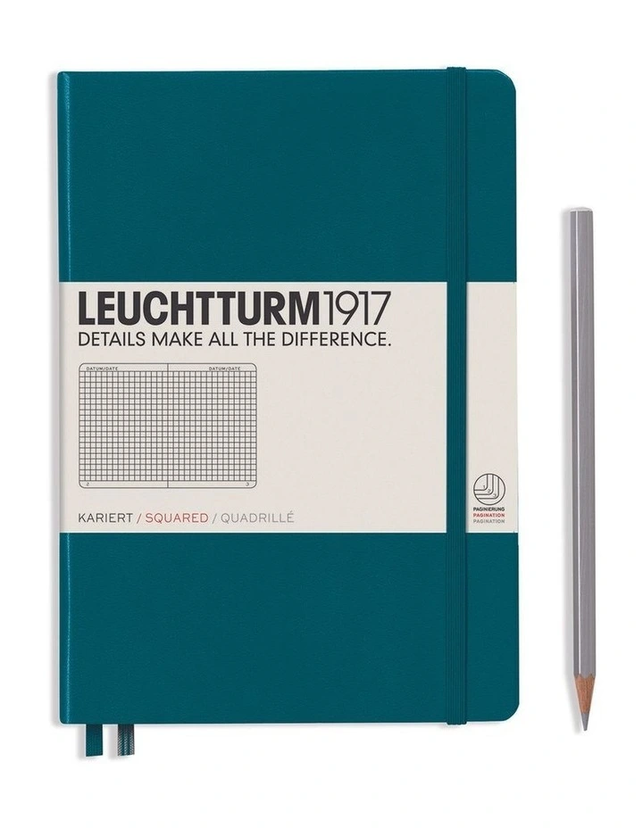 Notebook Medium (A5) SQUARED - PACIFIC GREEN image 1