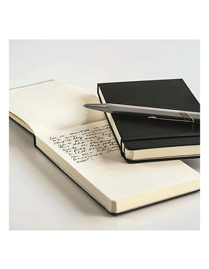 Reporter Notepad Pocket (A6) Hardcover, 94 Numbered Sheets/188 Pages, Black, Squared image 2